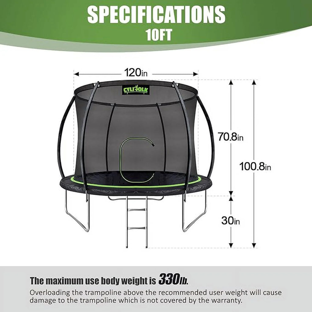 10FT Diameter Trampoline with Ladder I59862
