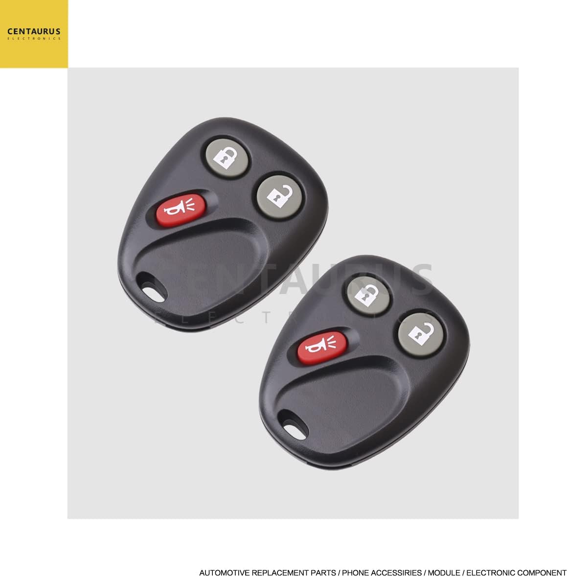 2Pcs Car Key Fob Remote 3 Button C82405