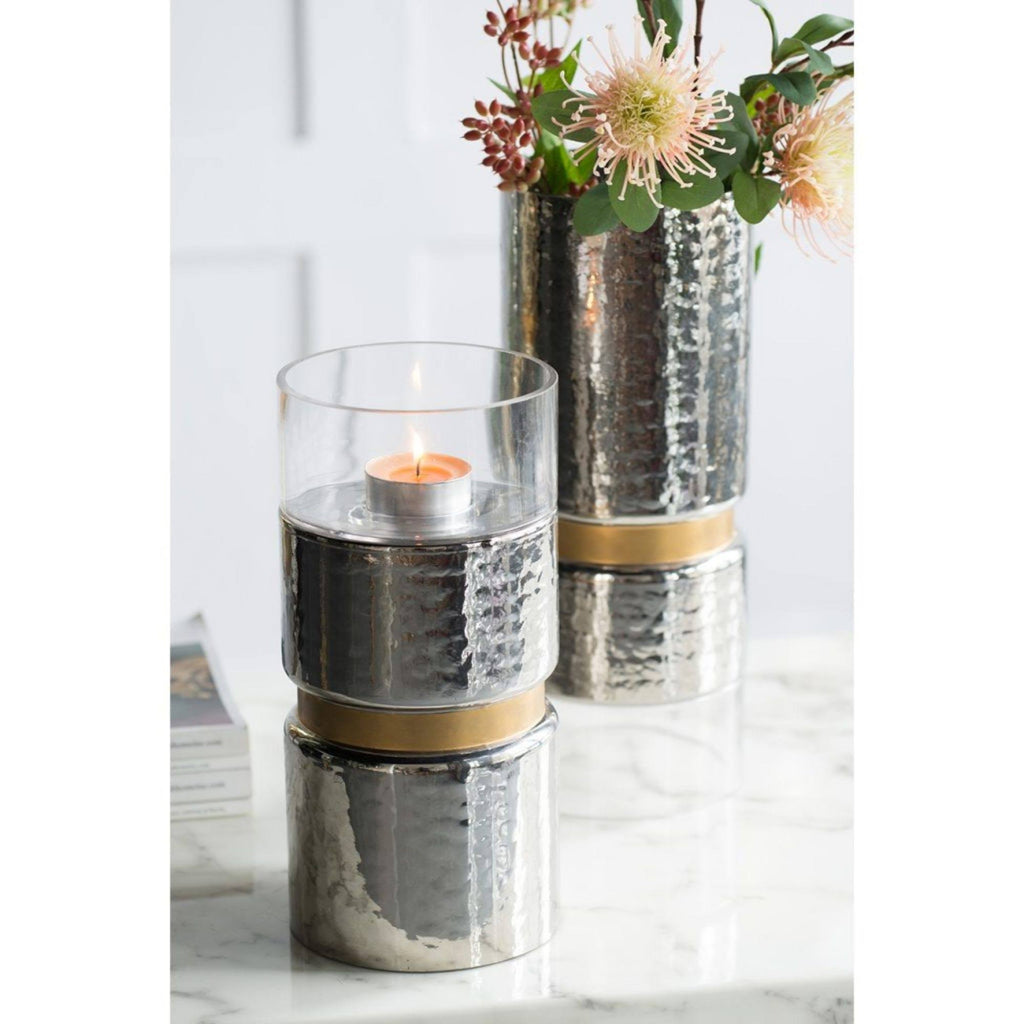 Silver Vintage Glamour Medium Candle Holder Z402